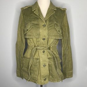 Anthro army green utility jacket